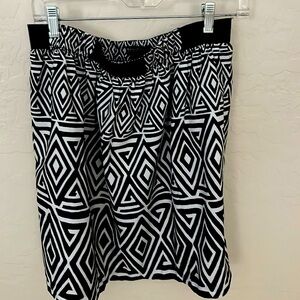 White House Black Market. Black/white patterned skirt.